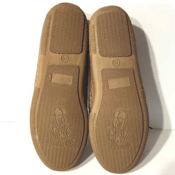 Old Friend Gemuine Suede & Sheepskin Chestnut Moccasin Slipper Size 10 LIKE NEW! - Picture 10 of 13